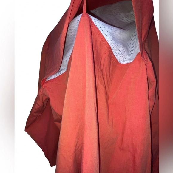 Orvis Button Down Double Pocket Fishing Shirt Long Sleeve Size XL Orange - Picture 7 of 11